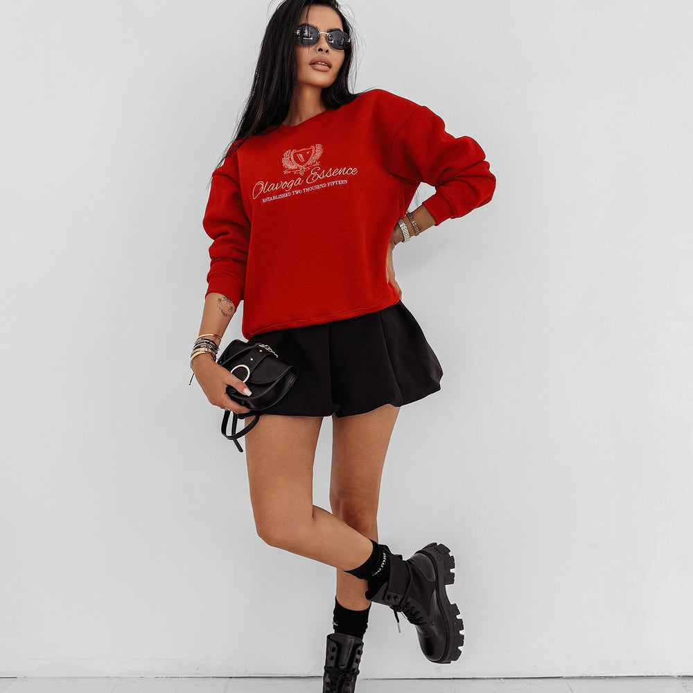 
                      
                        FALL ESSENCE women's sweatshirt red
                      
                    