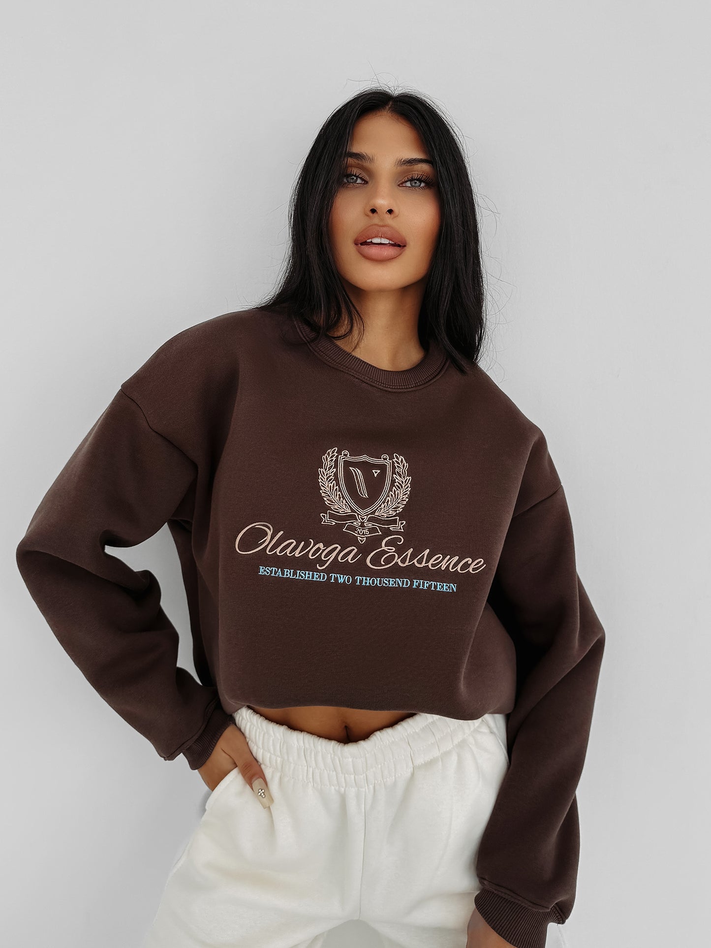 FALL ESSENCE women's sweatshirt chocolate