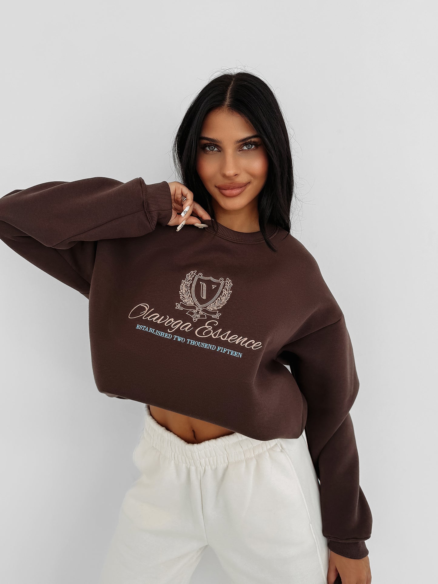 FALL ESSENCE women's sweatshirt chocolate