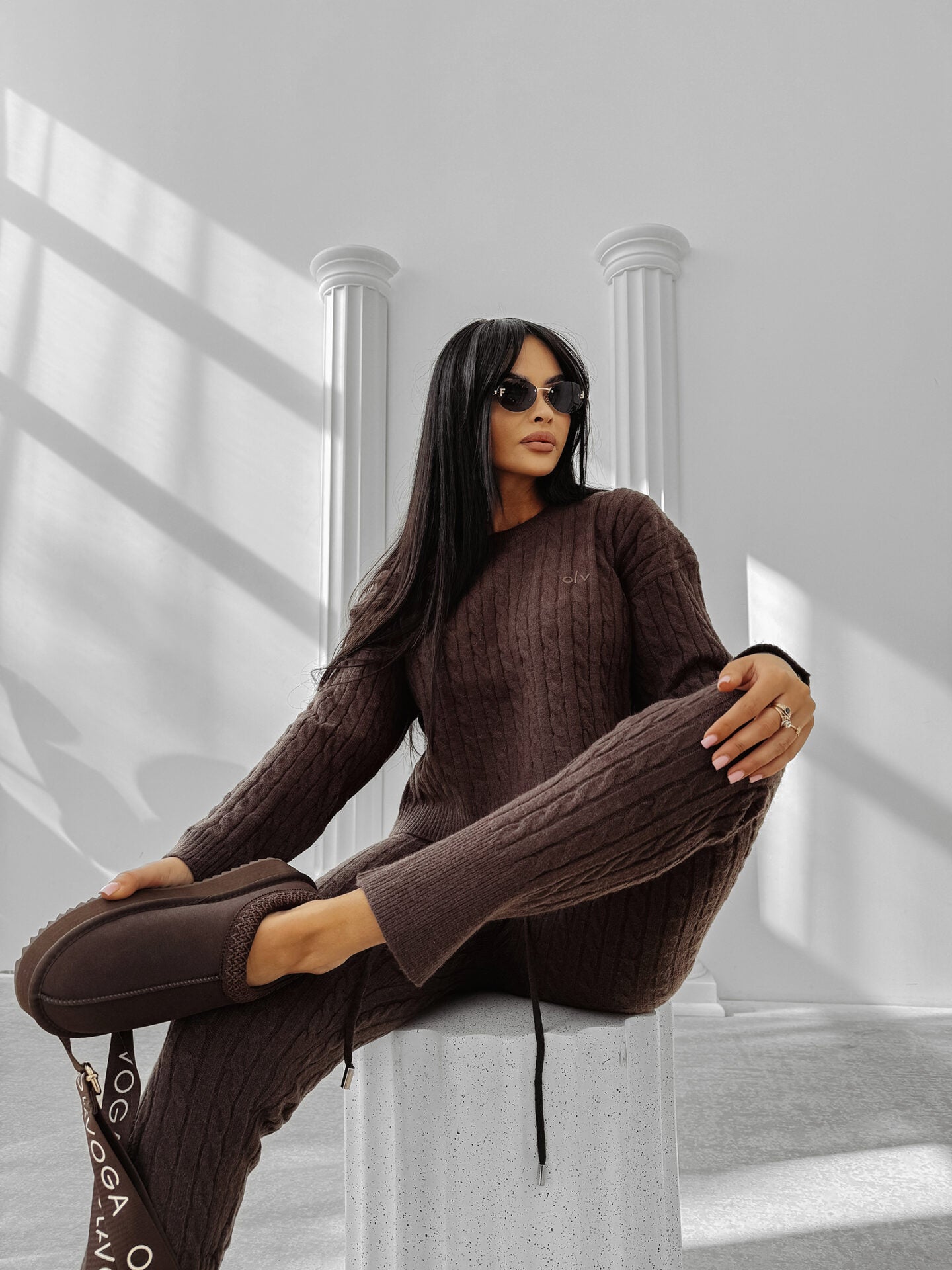 OLIA women's set chocolate