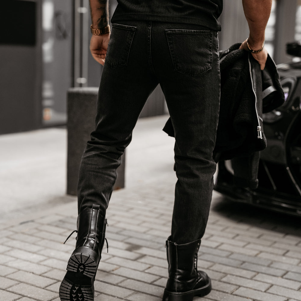 
                      
                        DEMAN men's trousers black
                      
                    