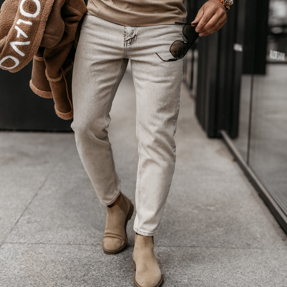 DEMAN men's trousers beige