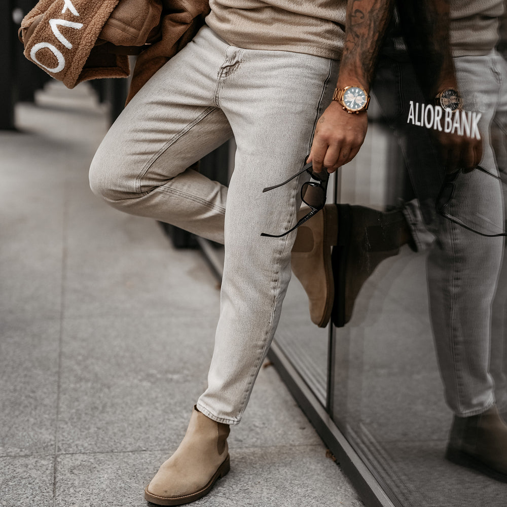 DEMAN men's trousers beige