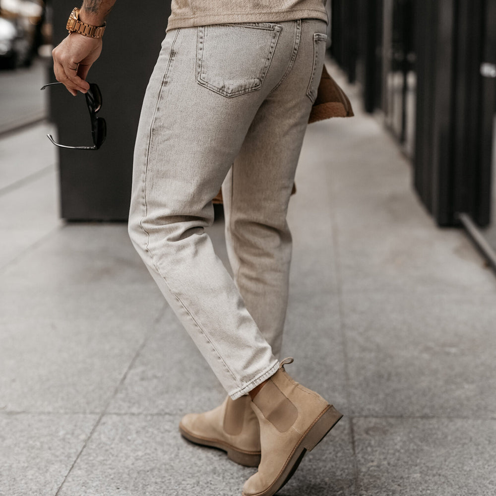 
                      
                        DEMAN men's trousers beige
                      
                    