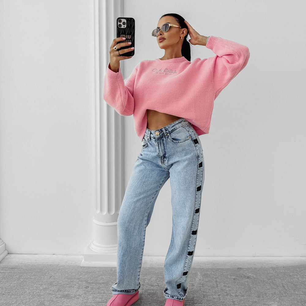 DELIA women's sweater pink