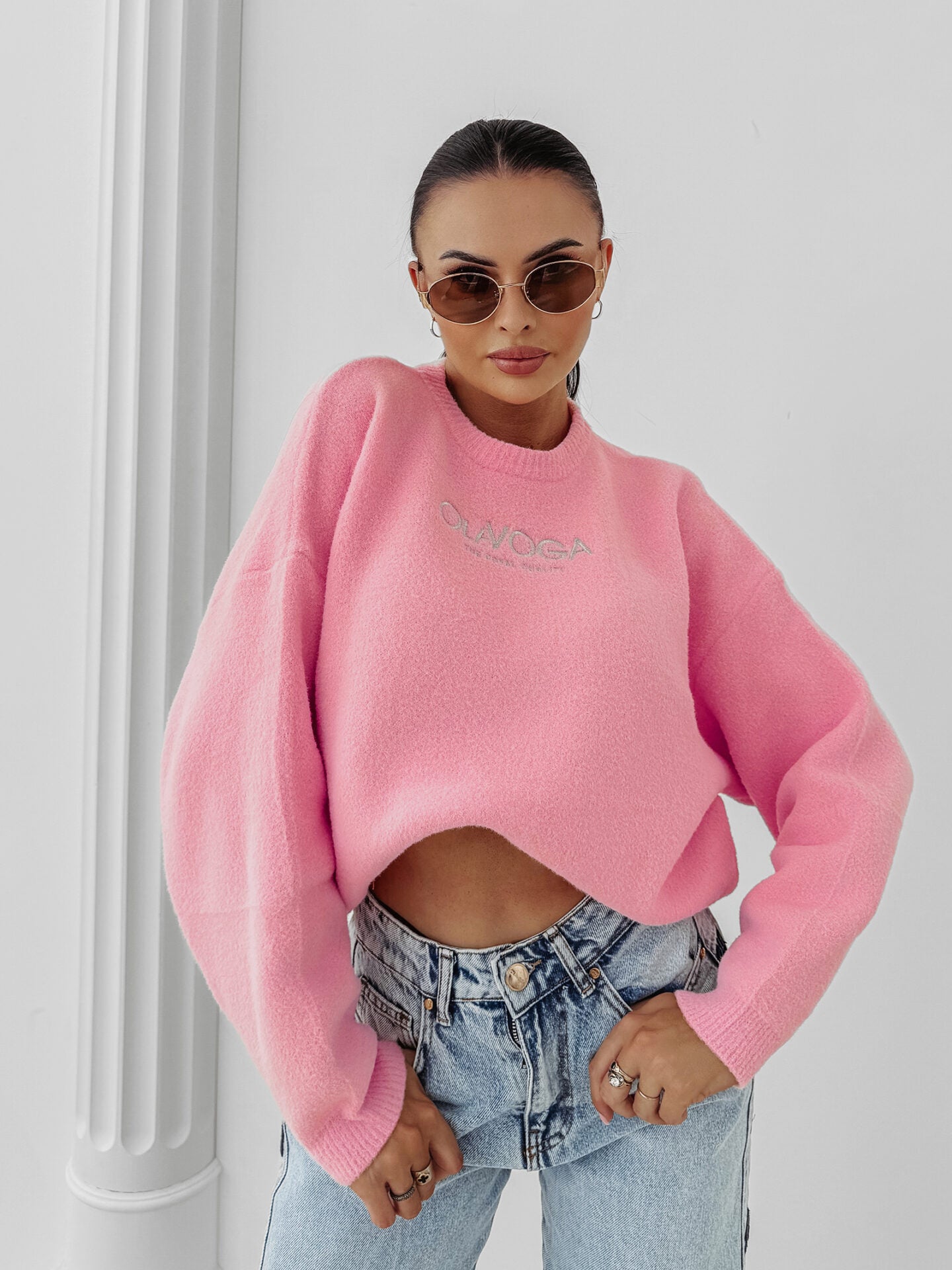 DELIA women's sweater pink