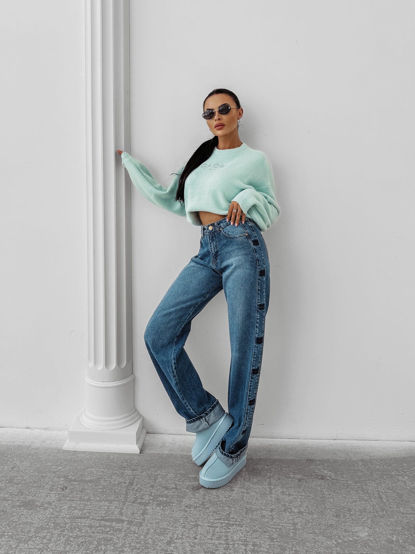 DELIA women's sweater mint
