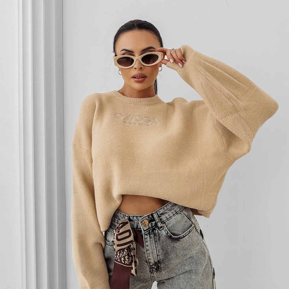 DELIA women's sweater beige