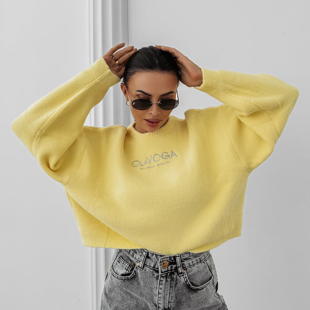 
                      
                        DELIA women's sweater yellow
                      
                    