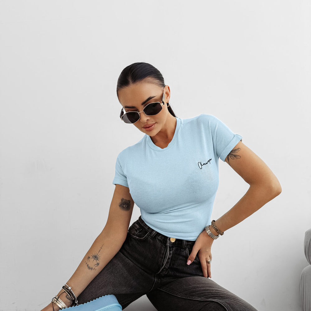 
                      
                        FIOERY women's T-shirt, blue
                      
                    